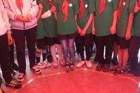 중국 연길 중앙소학교 과학절 행사 진행 